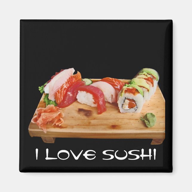 I Love Sushi Magnet (Front)