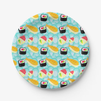 I love Sushi Paper Plate
