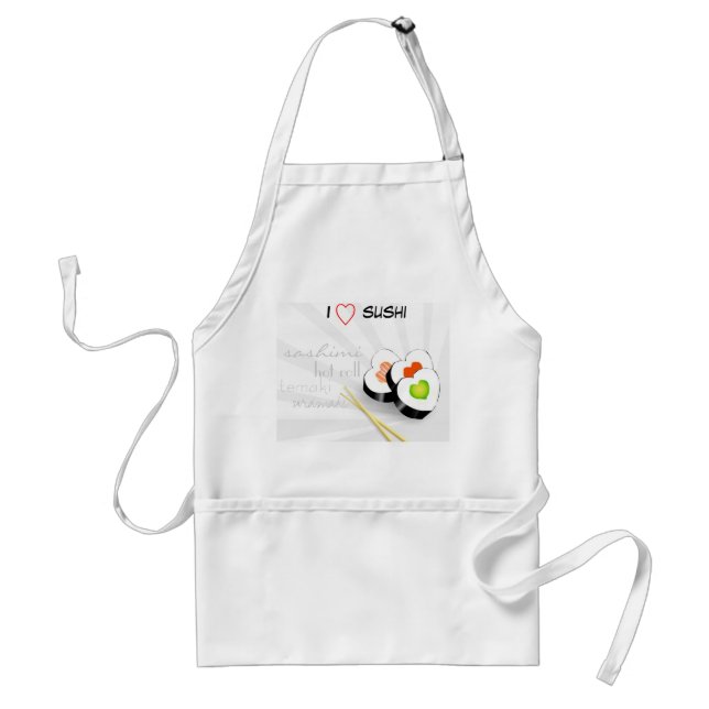 I love sushi standard apron (Front)