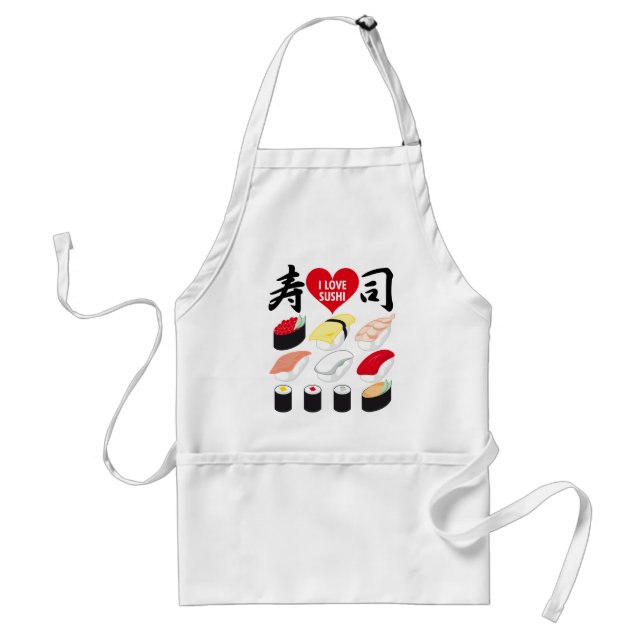 I Love Sushi Standard Apron (Front)