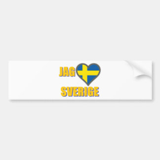 I Love Sweden (Jag Älskar Sverige) Bumper Sticker