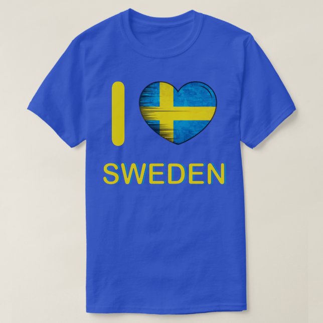 I Love Sweden My Home My Country my Heart 1 T-Shirt (Design Front)