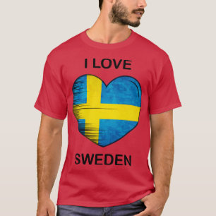 I Love Sweden My Home My Country my Heart 4 T-Shirt