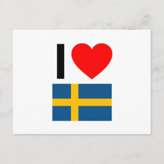 i love sweden postcard