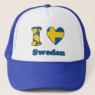 I love Sweden Trucker Hat