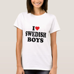 I Love Swedish Boys I Heart Swedish Boys  T-Shirt
