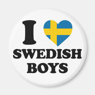 I love Swedish boys Magnet