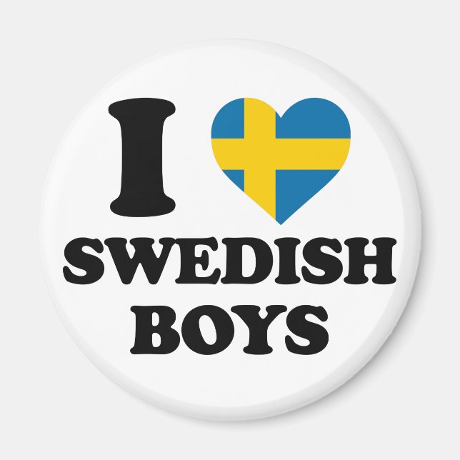 I love Swedish boys Magnet (Front)