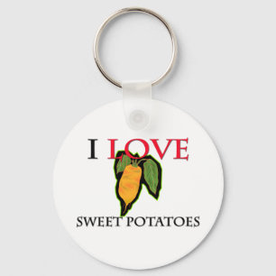 I Love Sweet Potatoes Key Ring