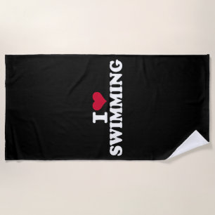 I love swimming beach towel