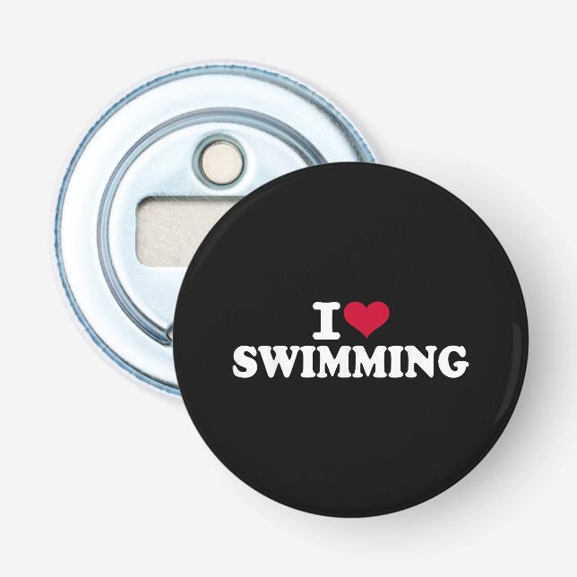 I love swimming bottle opener (Front)