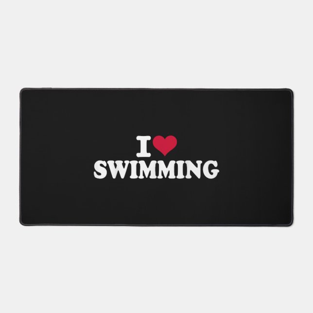 I love swimming desk mat (Front)