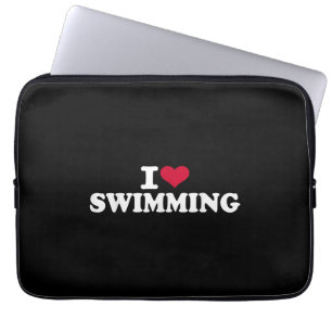 I love swimming laptop sleeve
