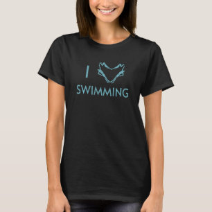 I Love Swimming Male Swimmer Coach Sport T-Shirt