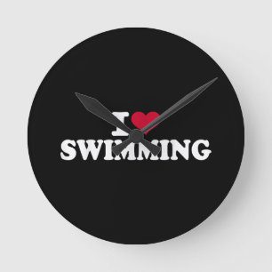 I love swimming round clock