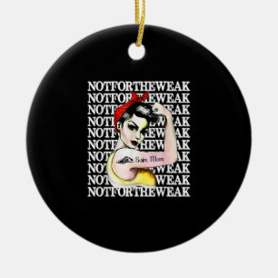 I Love Swimming - Swim Mum Not  Weak Design Ceramic Tree Decoration