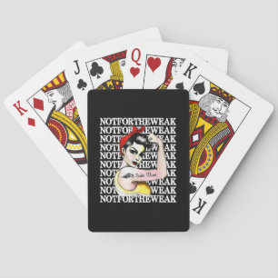 I Love Swimming - Swim Mum Not Weak Design Playing Cards
