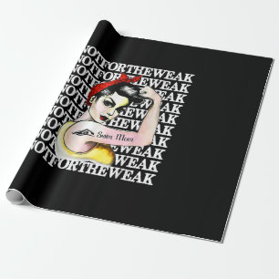 I Love Swimming - Swim Mum Not Weak Design Wrapping Paper