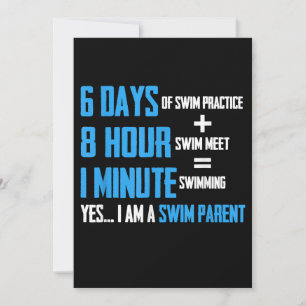 I Love Swimming - Swim Parent Design Holiday Card
