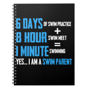 I Love Swimming - Swim Parent Design Notebook