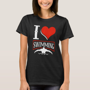 I Love Swimming Swimmer Swim Premium T-Shirt