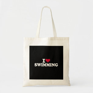 I love swimming tote bag
