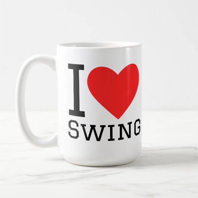 I love swing coffee mug (Left)