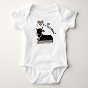 I love Switzerland Baby Body Bodysuit