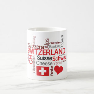 I Love Switzerland Favourite Swiss Things Coffee Mug