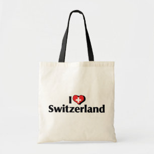 I Love Switzerland Flag Tote Bag