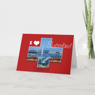 I love Switzerland - Greeting Card