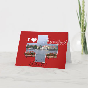 I love Switzerland - Greeting Card