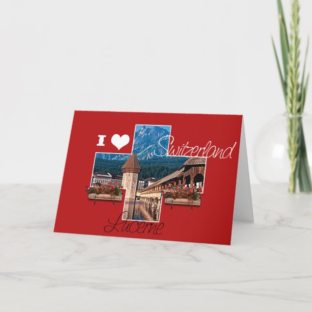 I love Switzerland - Greeting Card (Front)
