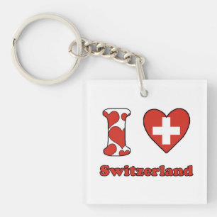 I love Switzerland Key Ring