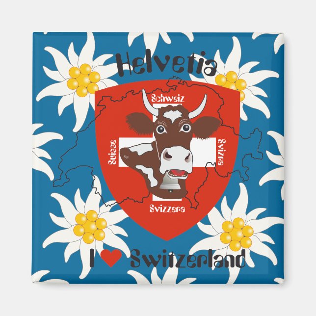 I love Switzerland Magnet (Front)