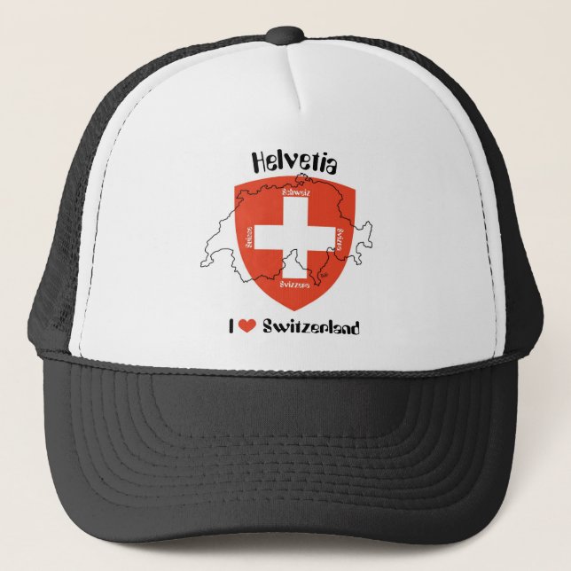 I love Switzerland Mütze Trucker Hat (Front)