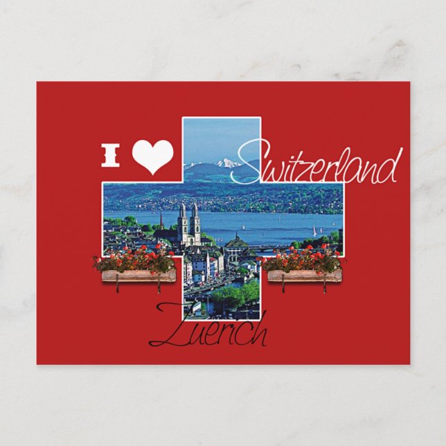 I love Switzerland Postcard (Front)