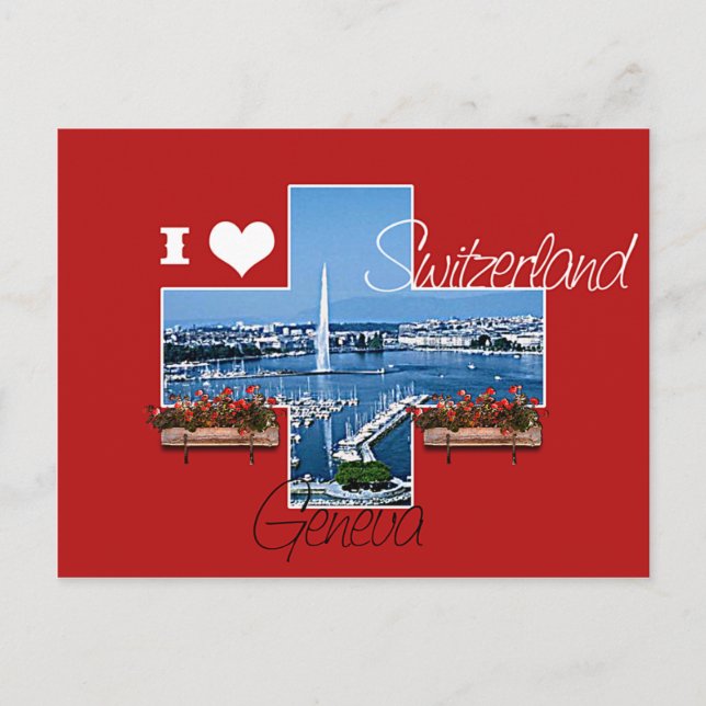 I love Switzerland Postcard (Front)