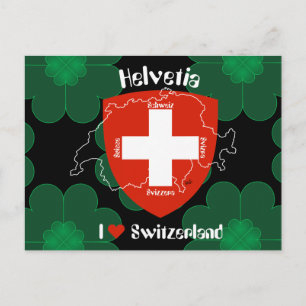 I love Switzerland postcard