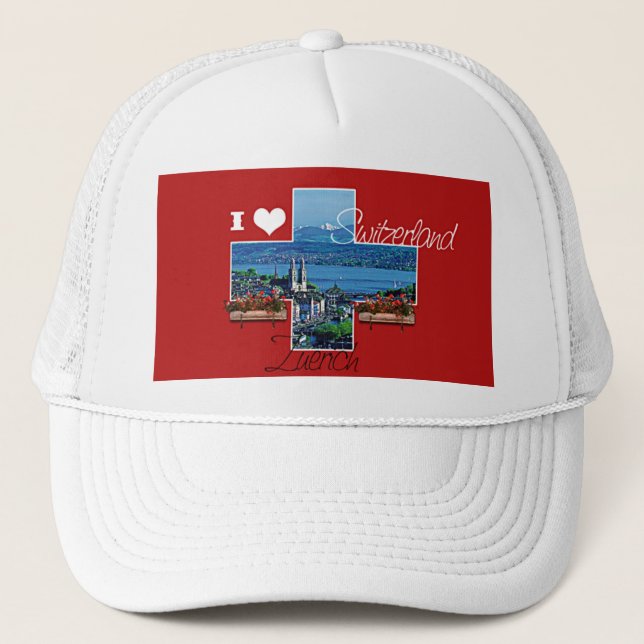 I love Switzerland Trucker Hat (Front)