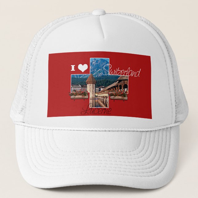 I love Switzerland Trucker Hat (Front)