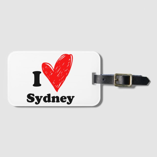 I love Sydney Luggage Tag (Front Horizontal)