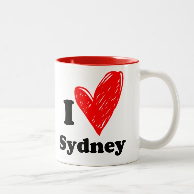 I love Sydney Two-Tone Coffee Mug (Right)
