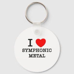 I Love Symphonic Metal Key Ring