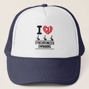 I Love Synchronised Swimming Trucker Hat