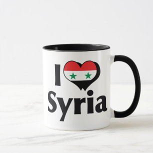 I Love Syria Flag Mug