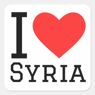 I love Syria  Square Sticker
