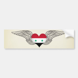 I Love Syria -wings Bumper Sticker