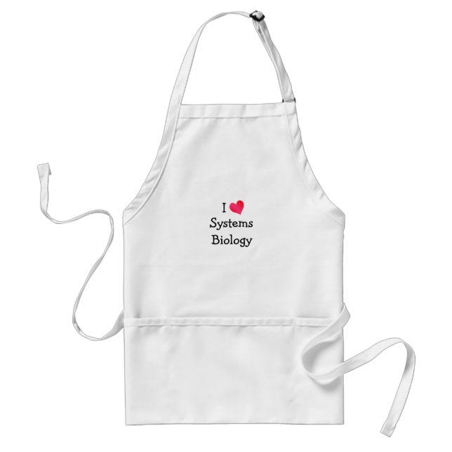 I Love Systems Biology Standard Apron (Front)