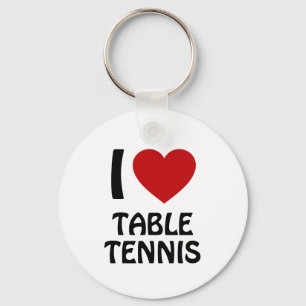 I love Table tennis Key Ring